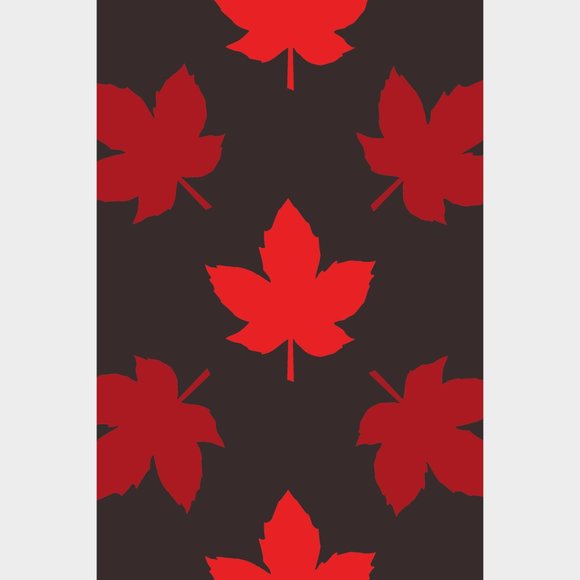 Maple Syrup - Leaves Wide Band Printed FeatherSoft Women's Leggings Plus Size (F - Picture 3 of 4